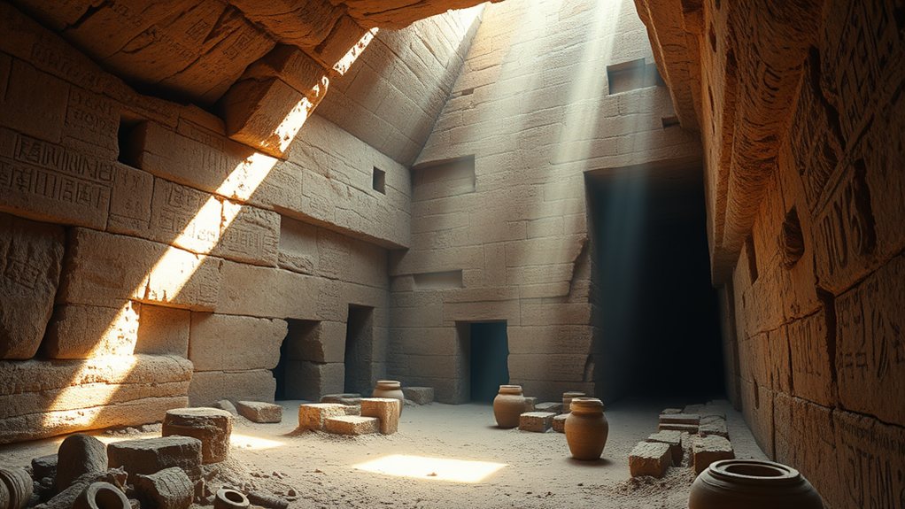 ancient city beneath pyramids