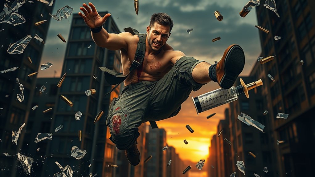 pain defying action hero