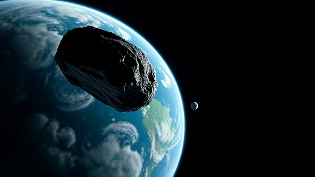 moon impact from asteroid