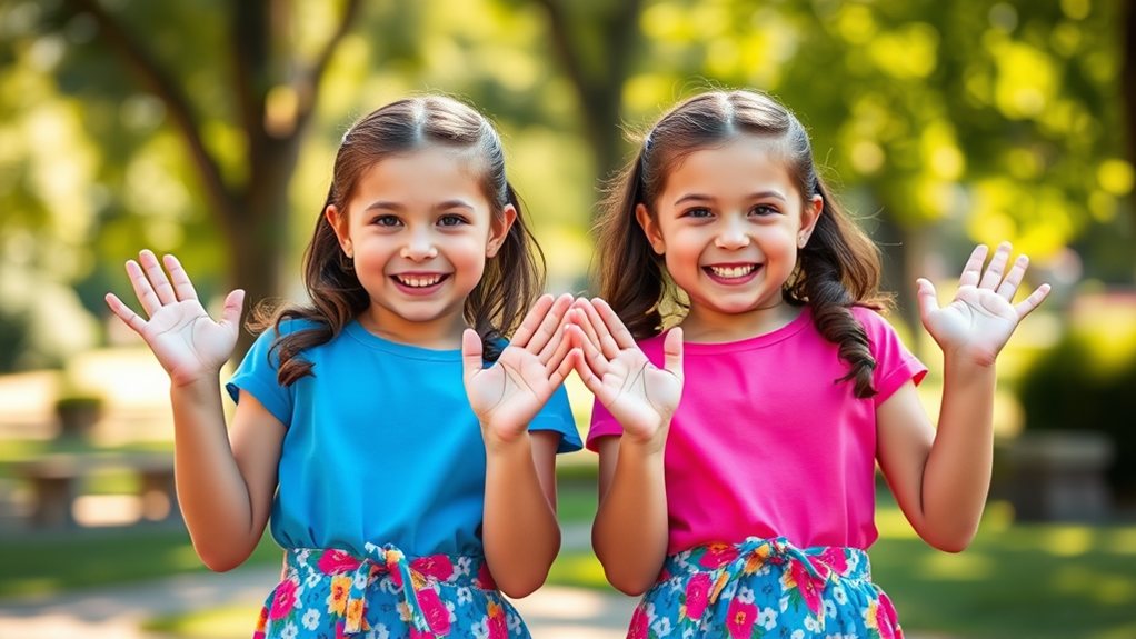 synchronized speech by twins